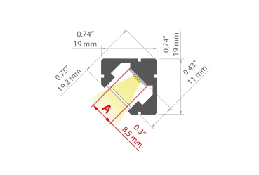 LED Alu Profil 45-PLUS